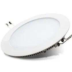 Panneau LED diamètre 225mm, puissance 18W, rond encastrable